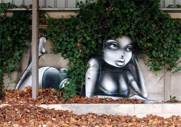 artist，Street Art，a literary creation，tree，